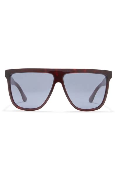 gucci 61mm flat top sunglasses|gucci transparent sunglasses.